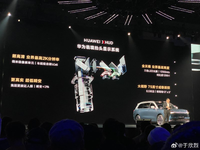 M9 这块 HUD 有点意思，是真的当做一块屏幕来用的。可以直接在 HUD 画面显示倒车影像、驻车时能在 HUD 画面看视频。😂配图