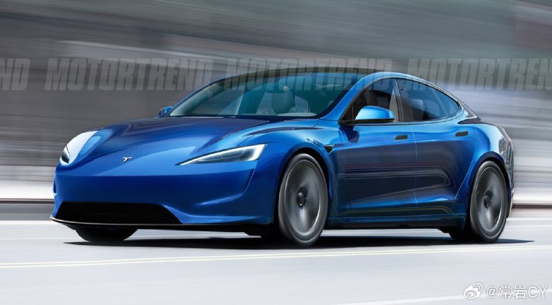 Motortrend 做了一张把 Roadster 2 的前脸 PS 在现款 Model S 上的假想图。配图
