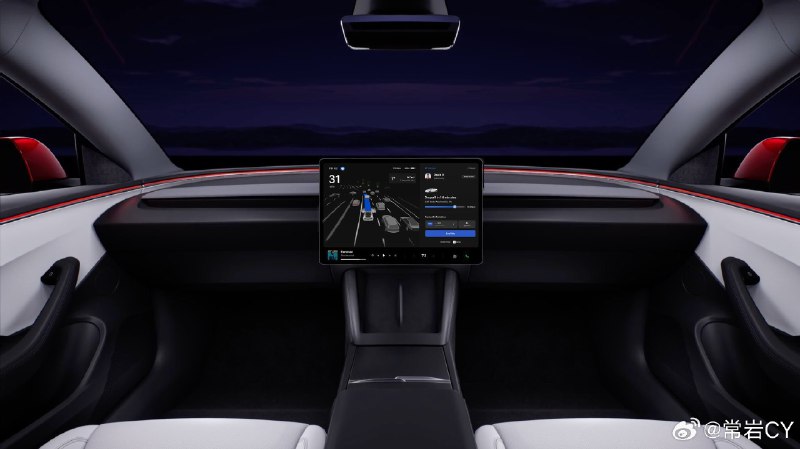 美國設計師 dkrasniy 拿出了自己對於特斯拉 Robotaxi 內飾和軟件界面的想像。配圖