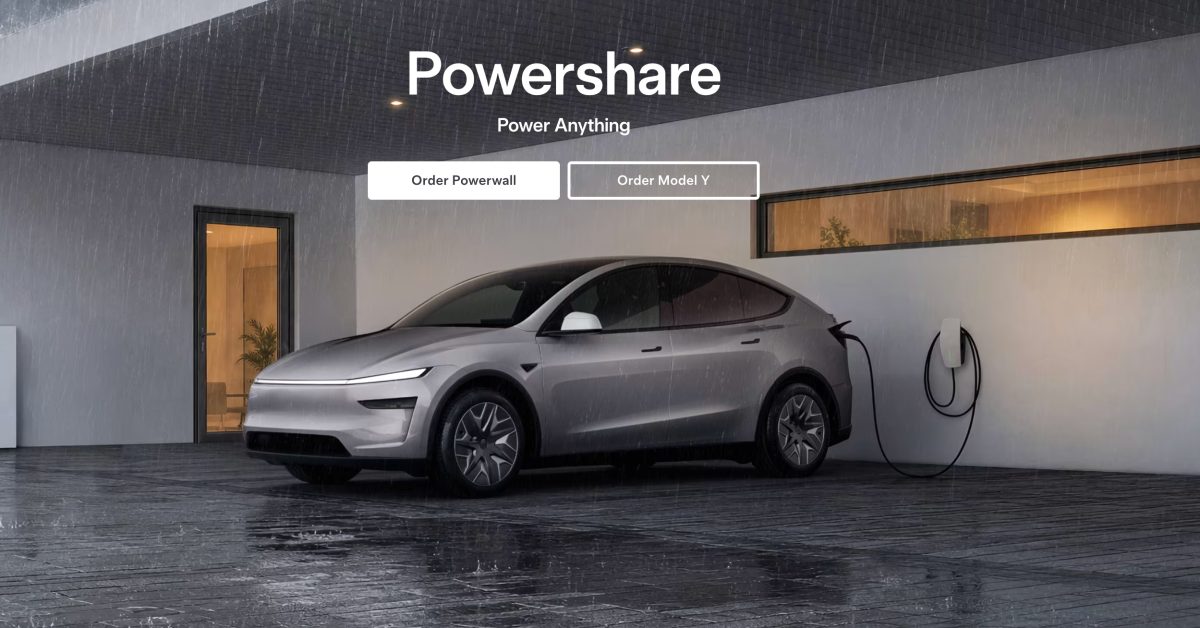 特斯拉 Model 3 和 Model Y 开放 Powershare 家庭备用供电配图