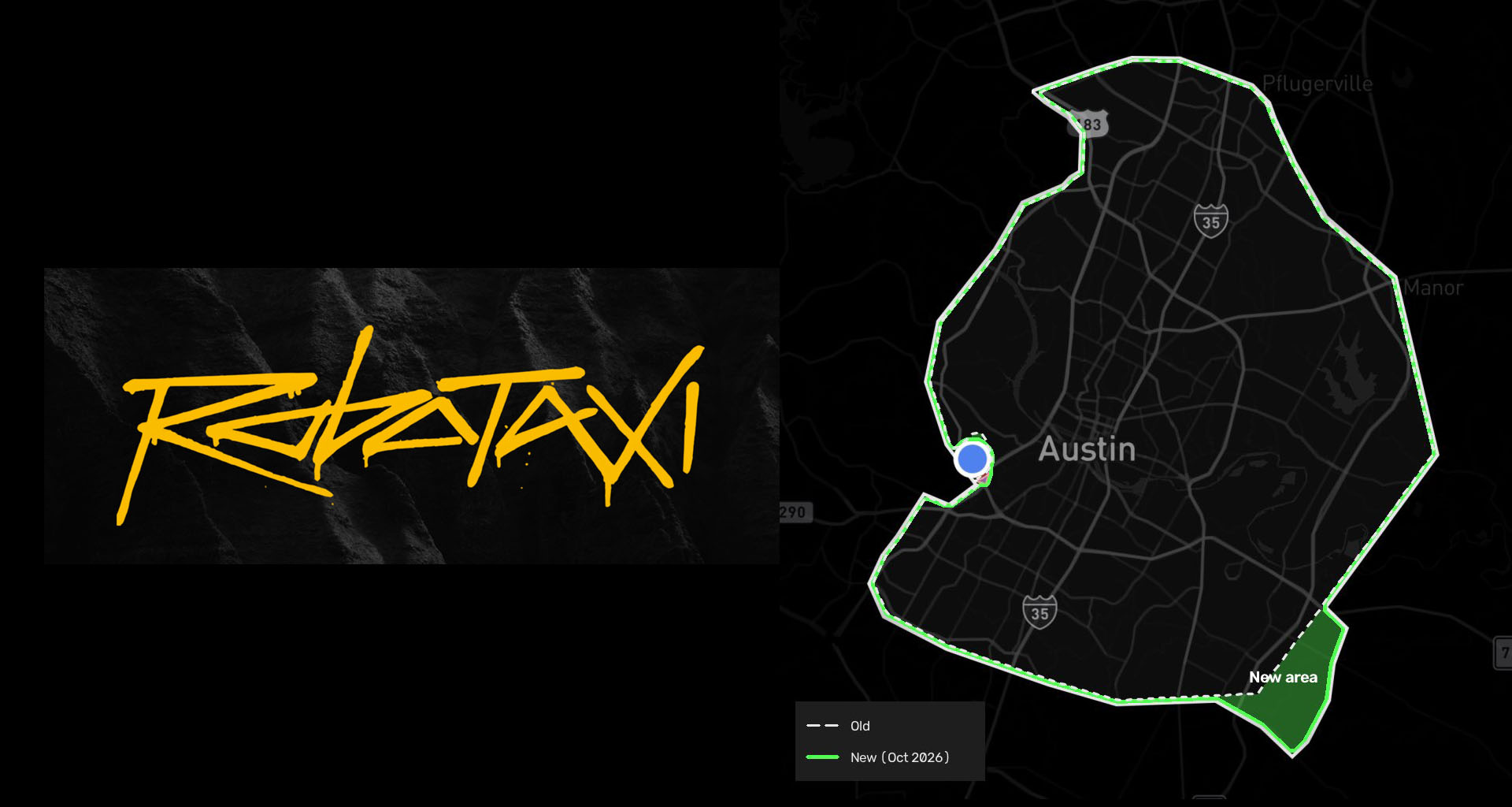 特斯拉在2026美国大奖赛前扩大奥斯汀Cybercab Robotaxi运营区域配图