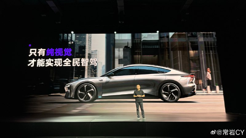 夏一平：只有纯视觉才能实现全民智驾。配图