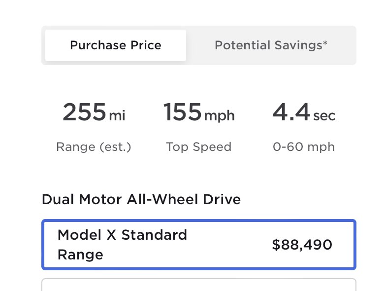 Re @EZebroni @Tesla Range is 255 miles with 22" Turbine wheels.配圖