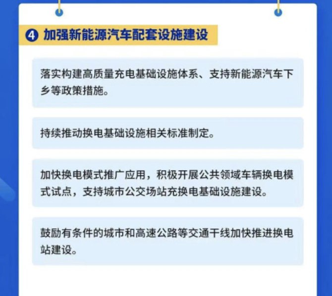 一个有意思的点：换电模式，正受到政策面上的更多支持。配图