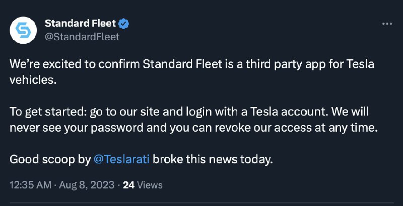 Re UPDATE: @StandardFleet has now confirmed the news.配图