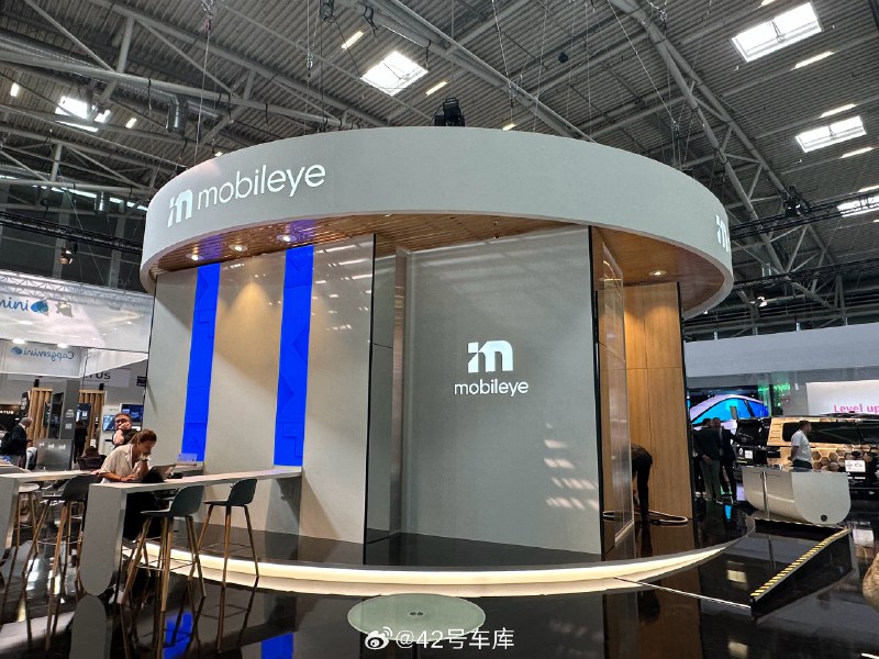 来到 Mobileye 的展台。配图