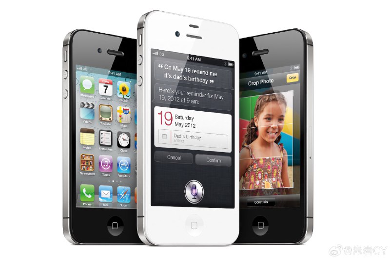 12年前的今天，iPhone 4S发布。配图