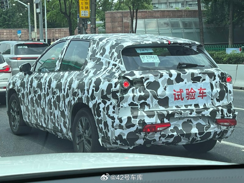 偶遇哪吒偽裝車，新 SUV 車型？配圖