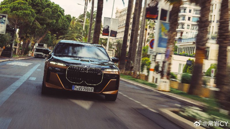 BMW i7 M70 成为了戛纳电影节的官方用车，这个旗舰的双车车身辨识度很高啊。配图