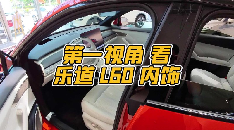 乐道今天百店开业！没有时间去店里看车的朋友，先来沉浸式的第一视角来看 L60 吧！配图