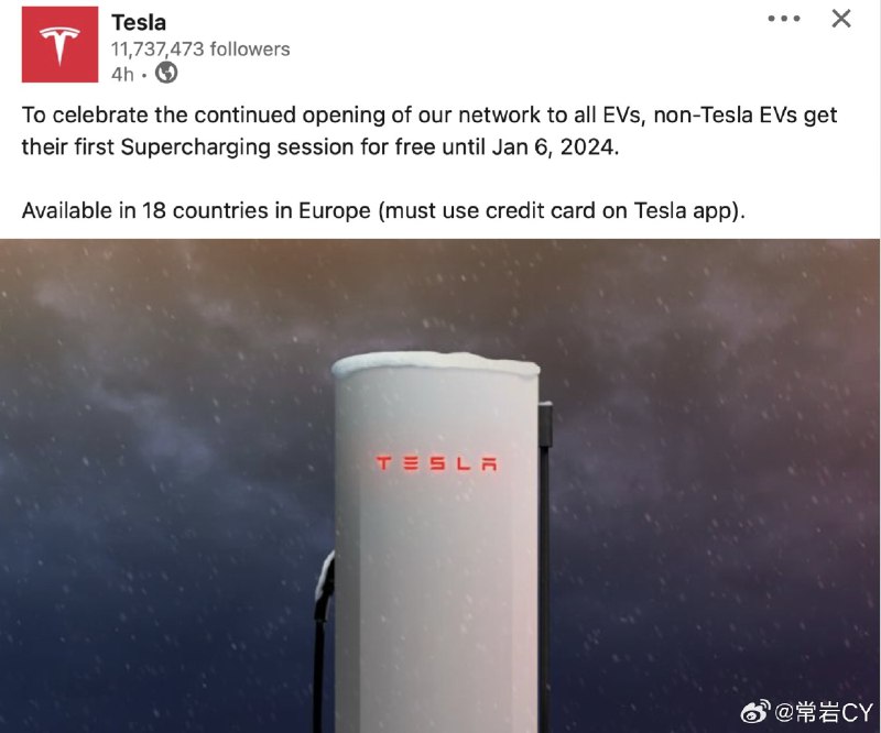 特斯拉搞出了一种新的福利项目。配图
