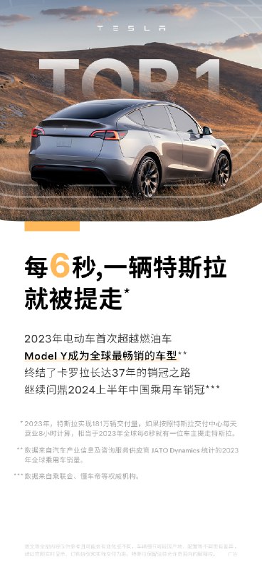 2023年特斯拉全年交付了181万辆配图