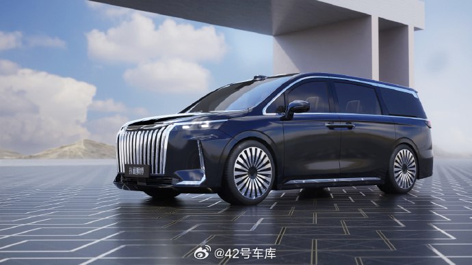 前不久有辆 MPV 伪装车出现在了华为研究院，今天预测渲染图这不就来了。整体造型有点类似岚图梦想家，但仔细看会发现细节还是不一样的，会更显豪华大气一点，大面积的银色镀铬条气场非常强。配图