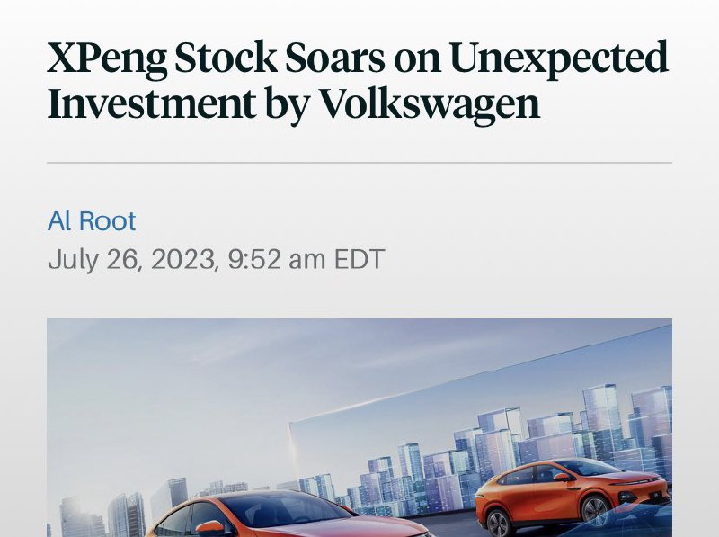 Xpeng is on the rise.配图