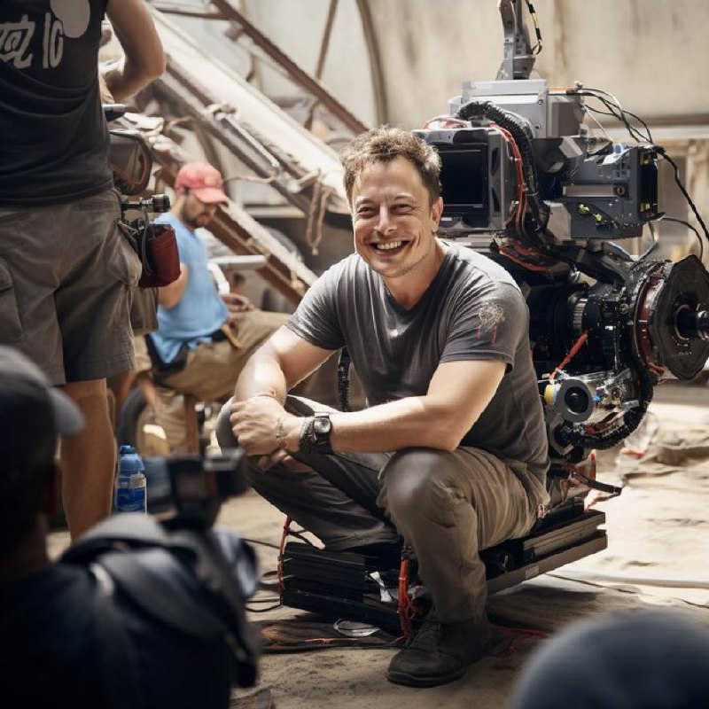 Elon lives his life like he is on a movie set 📸 cb_doge配图