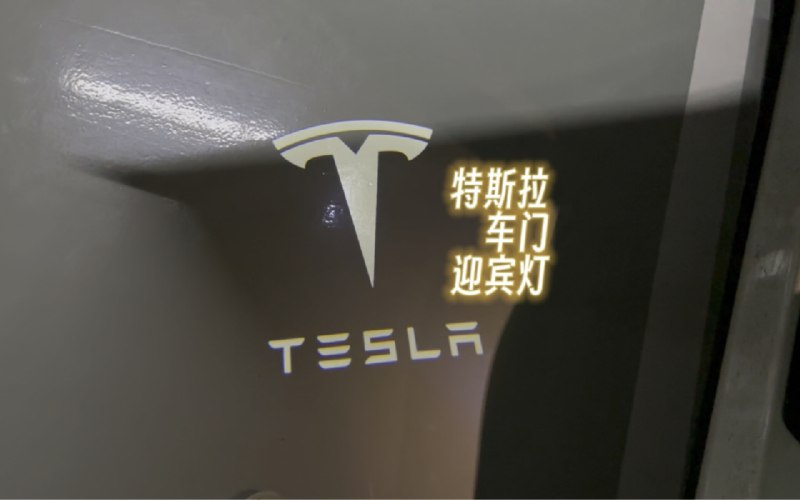 特斯拉车门迎宾灯新款配图