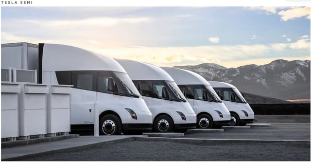 Tesla proposes $100 million electric semi truck charging network from California to Texas配图