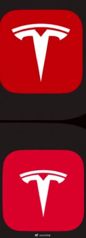 特斯拉 APP 的 LOGO 更新了。配图