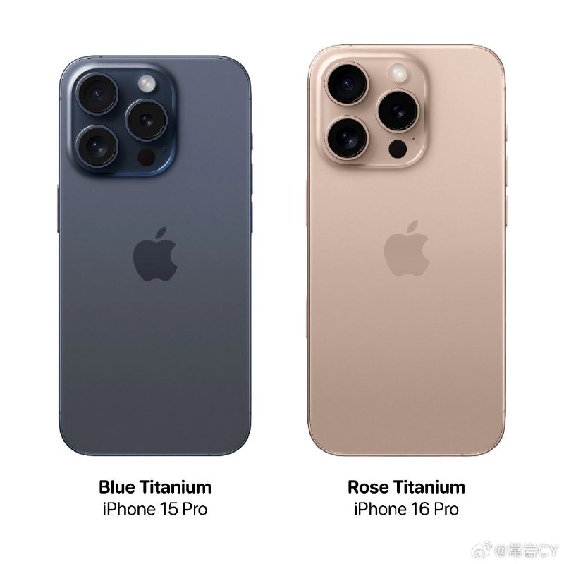 彭博社消息显示，iPhone 16 Pro Max 将把玫瑰金色带回，以取代 15 系列的蓝色钛金属。配图