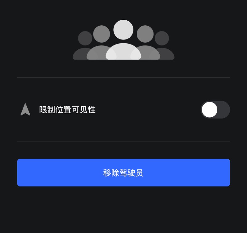 终于，Tesla 更新了授权账号的 位置权限 可见性设置。配图