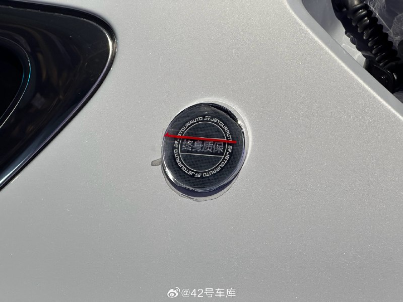 大伙儿来猜个车，很多车型会在 D 柱贴车标，贴车标之外的不太常见，所以答案是___。配图
