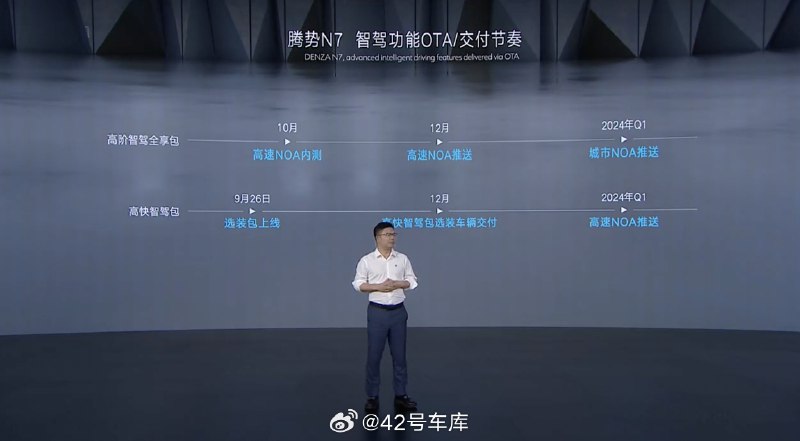 腾势 N7 智驾功能的 OTA 和交付节奏：配图