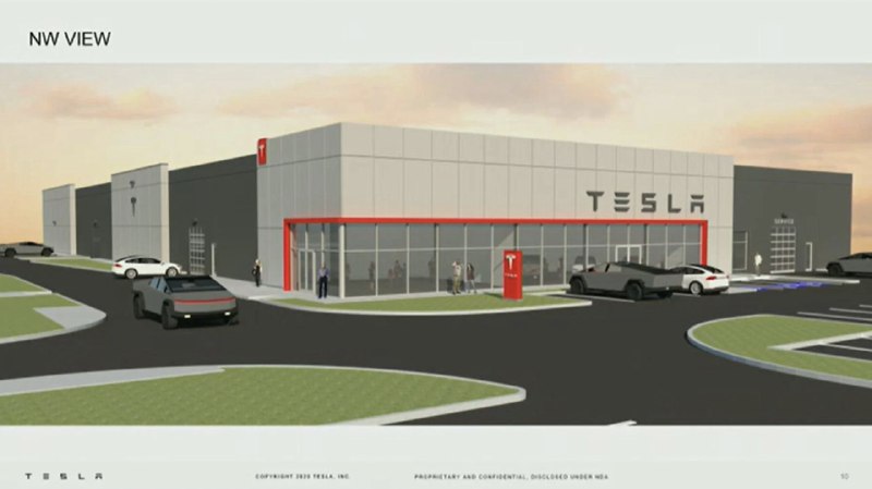 NEWS: New 51,391-square-foot @Tesla gallery and service center to open in Denton county, Texas, the first of its kind in the area.配图