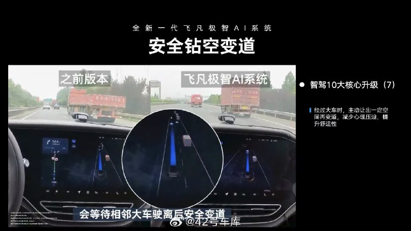 此次飞凡 F7/R7 在领航辅助方面主要有三个提升：配图