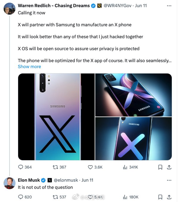 #马斯克正考虑打造xphone#配图