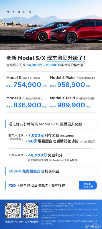 #特斯拉中國下調ModelS及X售價#配圖