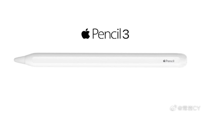 供应链信息显示，苹果即将推出的Apple Pencil 3可能会拥有可替换的磁吸笔头。配图