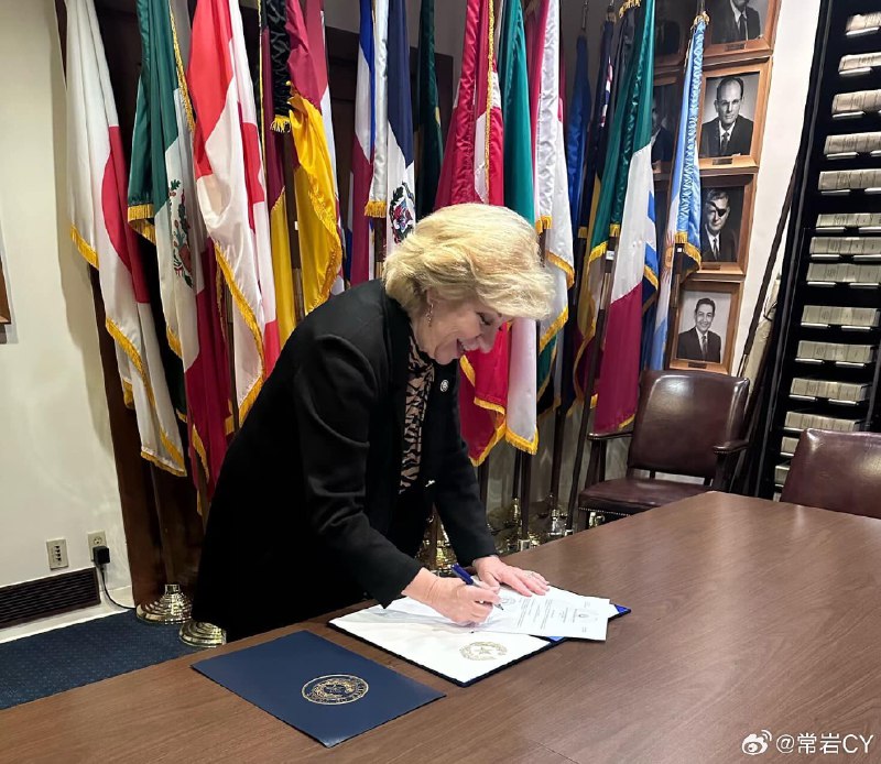 德克萨斯州州务卿 Jane Nelson 为特斯拉签署了公司注册文件。配图