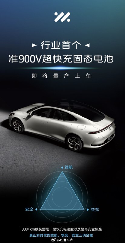 行業首個超快充固態電池將在智己 L6 量產上車。配圖