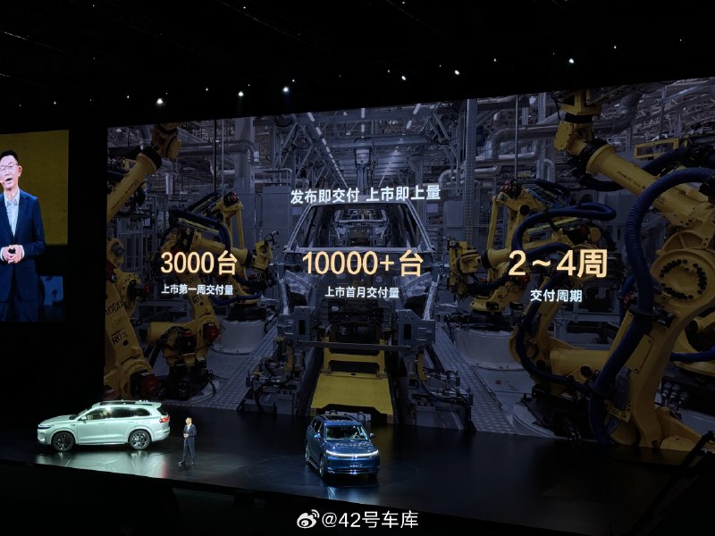 问界 新M7 Pro 交付速度相当快，计划是这样：配图