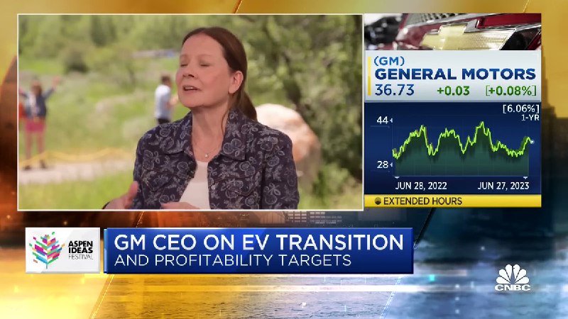 GM CEO Mary Barra on @Tesla partnership: "One of the things I think the industry could do is partner more; We saw this as an opportunity for GM. We'll be able to save $400M; We (Elon & I) actually text each other. We've met before on a handful of occasions, and I texted him." https://t.co/o8H7an2zju配图