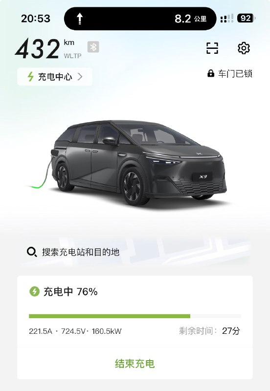 还在蹲坑的我，猛然发现充电功率已经是160kW了～现在国网的充电桩功率也这么顶的嘛？配图
