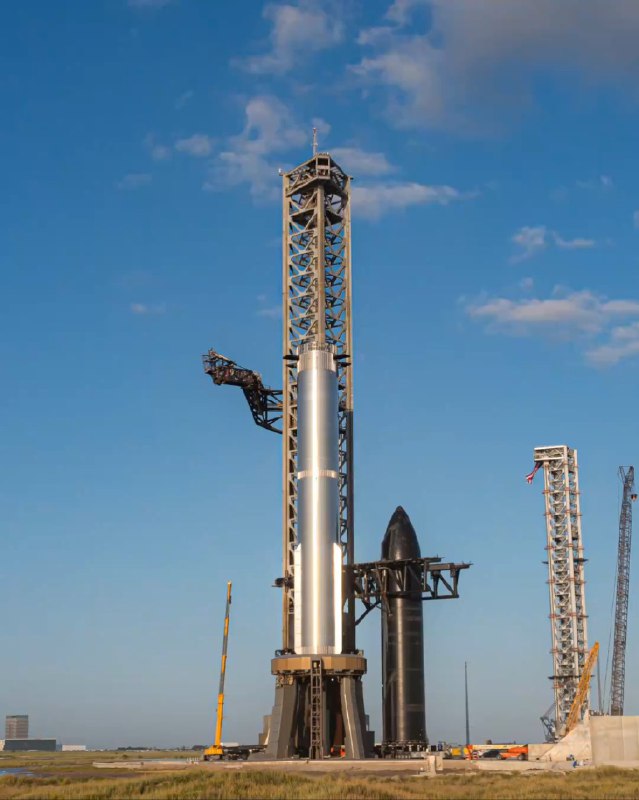 SpaceX 已经得到了美国航天局的批准，将在今天进行星舰的第五次试射。配图