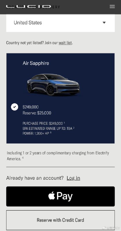Lucid的开启了自家性能旗舰Lucid Air Sapphire的预订。配图