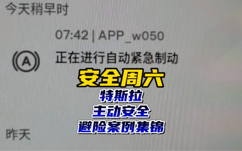 特斯拉主動安全避險案例集錦配圖
