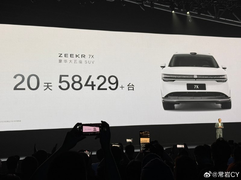 安聪慧：极氪 7X 要比 Model Y 更 Model Y。配图