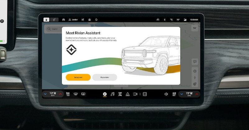 Rivian 向全系 R1 推送“Hey Rivian”AI 语音助手，支持车辆核心控制配图