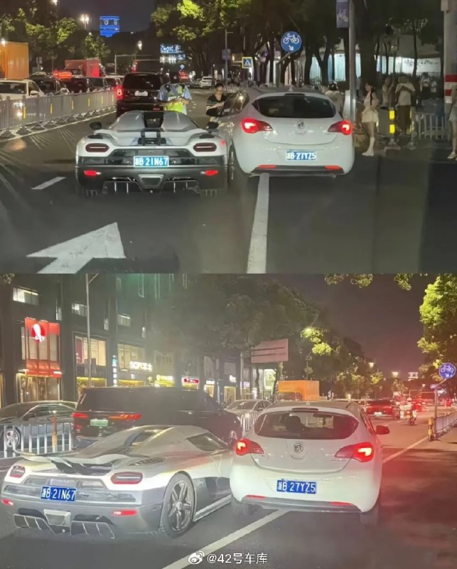 坐标宁波，柯尼塞格车主心碎七夕夜[允悲]责任看起来比较明显了，据说定损 400 万以上？配图