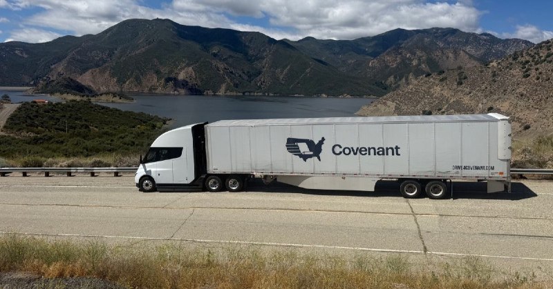 Covenant Logistics 完成特斯拉 Semi 满载测试 称赞性能配图