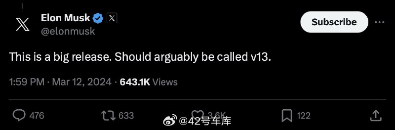 FSD V12 还没怎么样呢，V13 就来了？配图