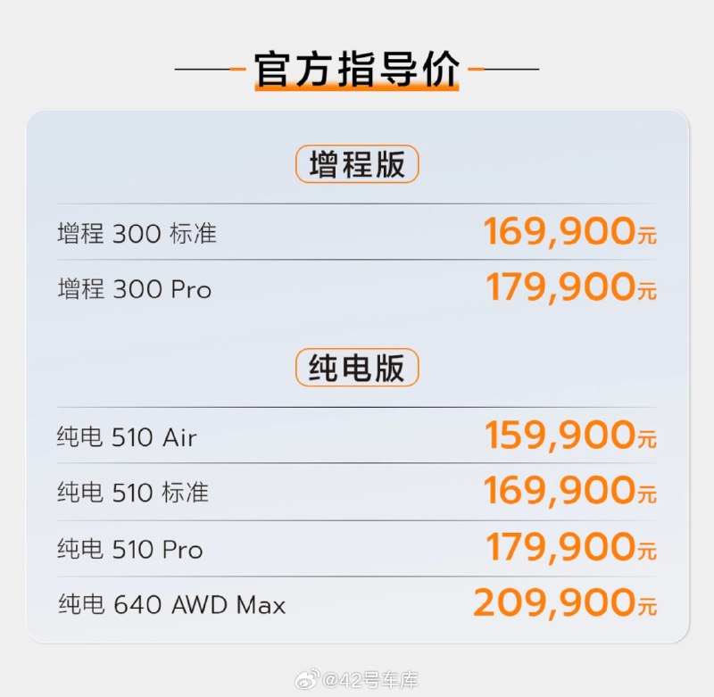 哪吒 S 猎装版正式上市，增程版车型 16.99 -17.99 万元；纯电版车型 15.99 - 20.99 万元。配图