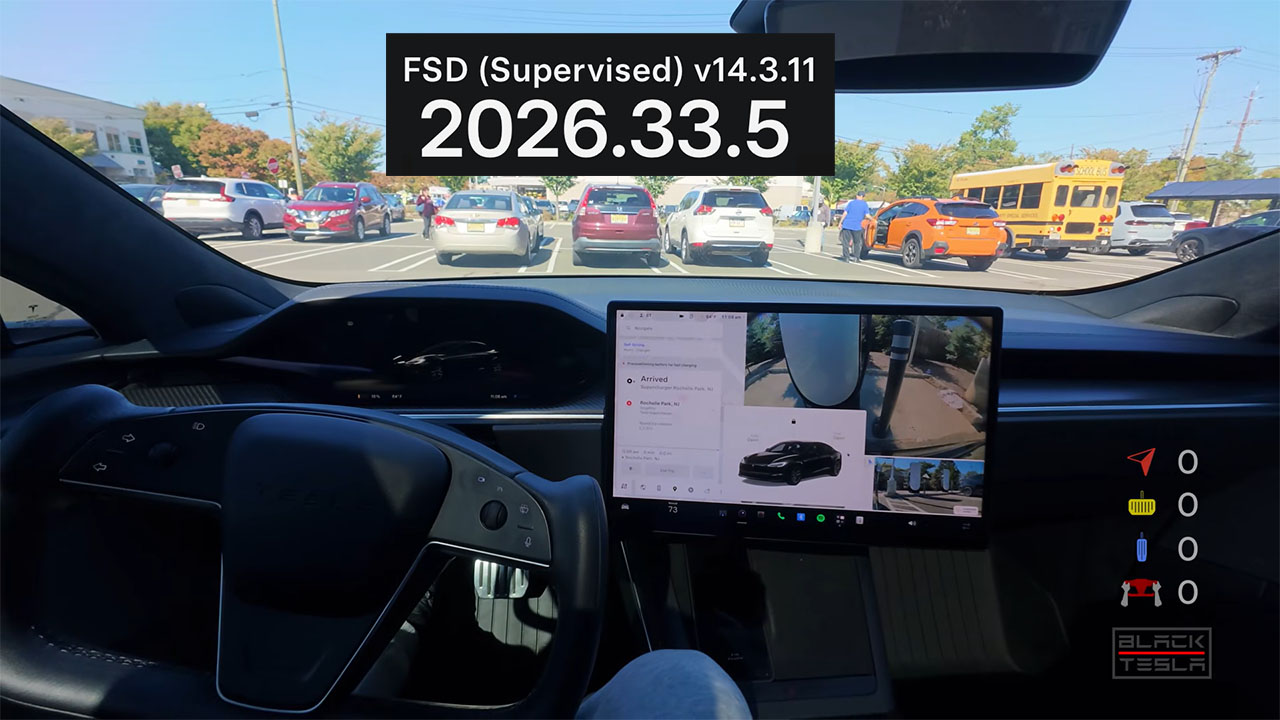 特斯拉開始推送 FSD v14.3.11（2026.33.5）更新配圖