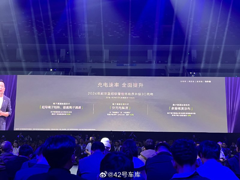 深蓝 2024 年将会陆续采用 3C 电池，30%-80%充电 15 分钟，没想到混动也要有 3C 电池了[doge]配图