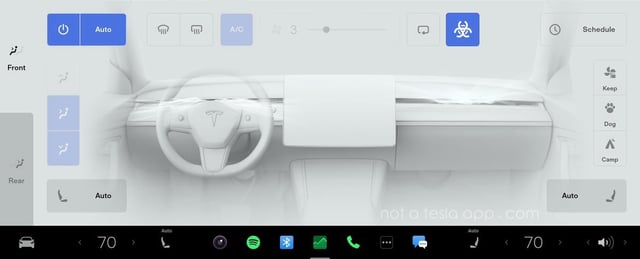Tesla Will Lower Climate Fan Speed While on a Call, Add Ability To Pause PWS and Reposition Backup Camera配图