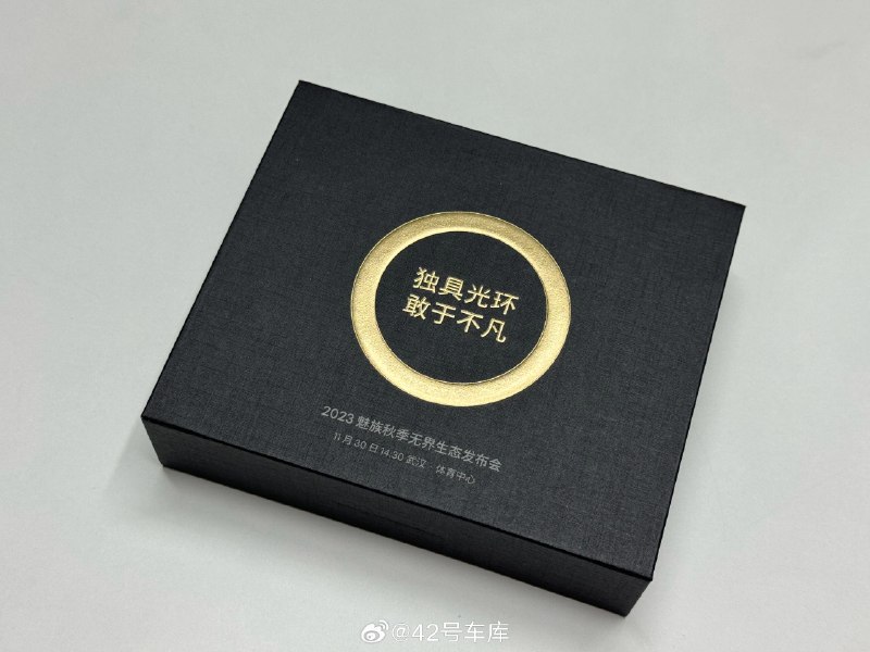 魅族 21 發佈會的邀請，竟然是一塊沉甸甸的獎牌🏅11 月 30 日武漢見[666]配圖