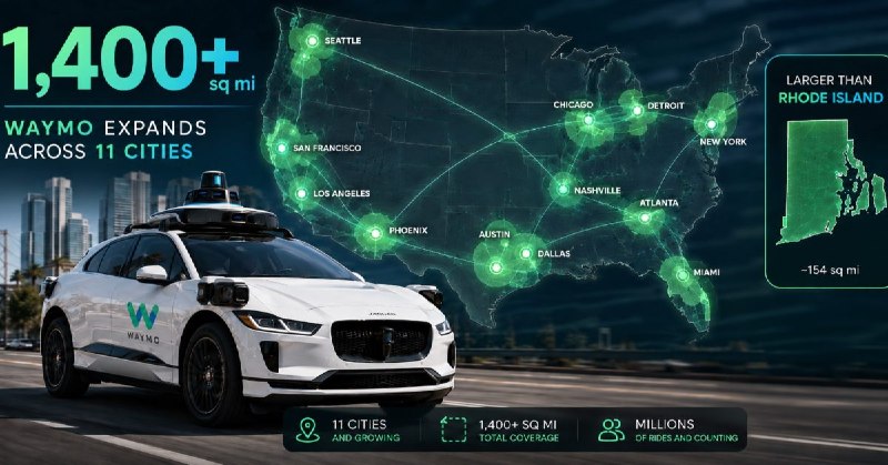 Waymo 宣布自动驾驶出租车服务区域扩张超 27%配图